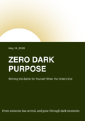 Zero Dark Purpose ebook cover - veteran transition field manual